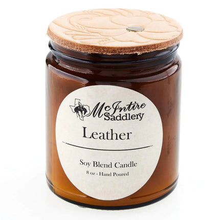 McIntire Saddlery Candle 8oz - Leather