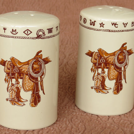 West Creation Salt & Pepper Set Saddle