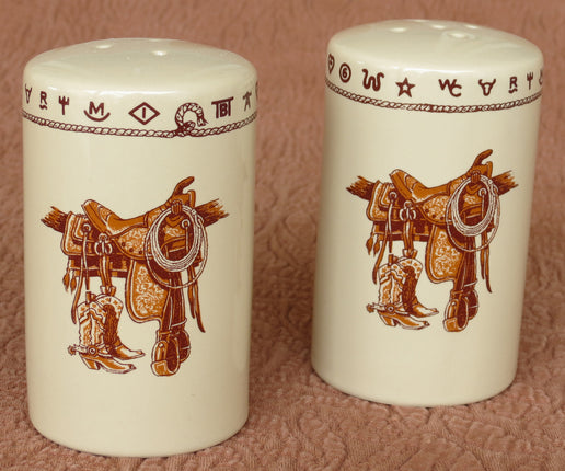 West Creation Salt & Pepper Set Saddle