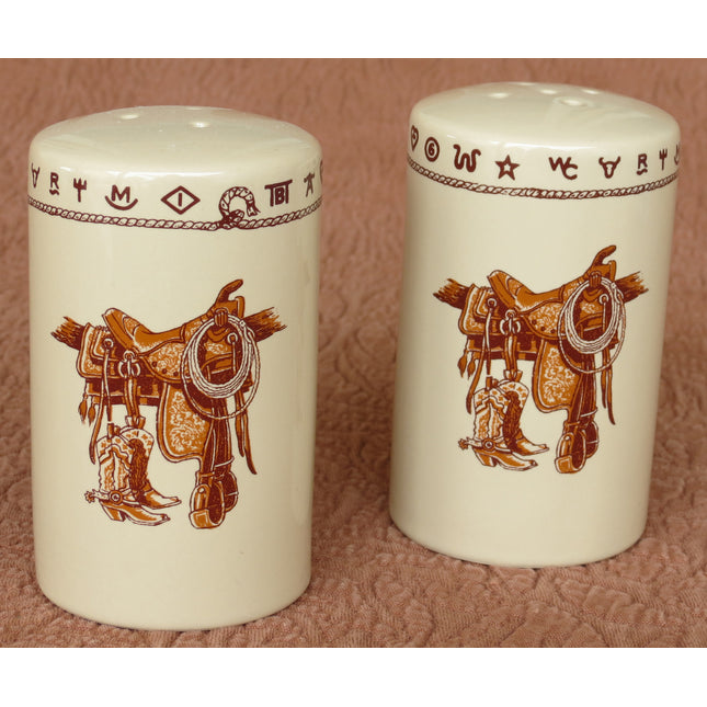 West Creation Salt & Pepper Set Saddle