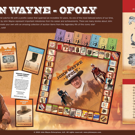 John Wayne Opoly Board Game