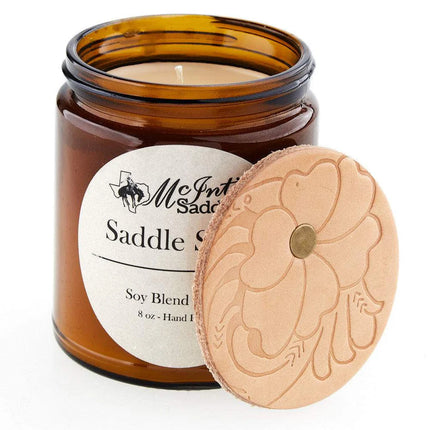 McIntire Saddlery Candle 8oz - Saddle Shop