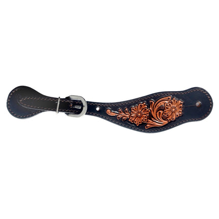 Oxbow Floral Pattern Spur Straps