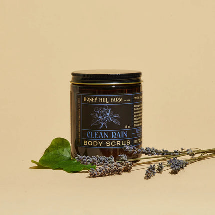 Honey Hill Farm Body Scrub 8oz - Clean Rain