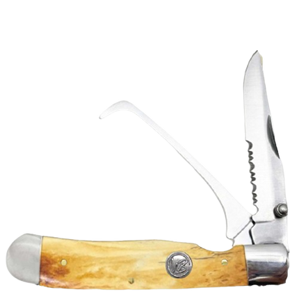 Whiskey Bent Knife Hoofpick Burnt Bone