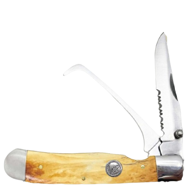 Whiskey Bent Knife Hoofpick Burnt Bone