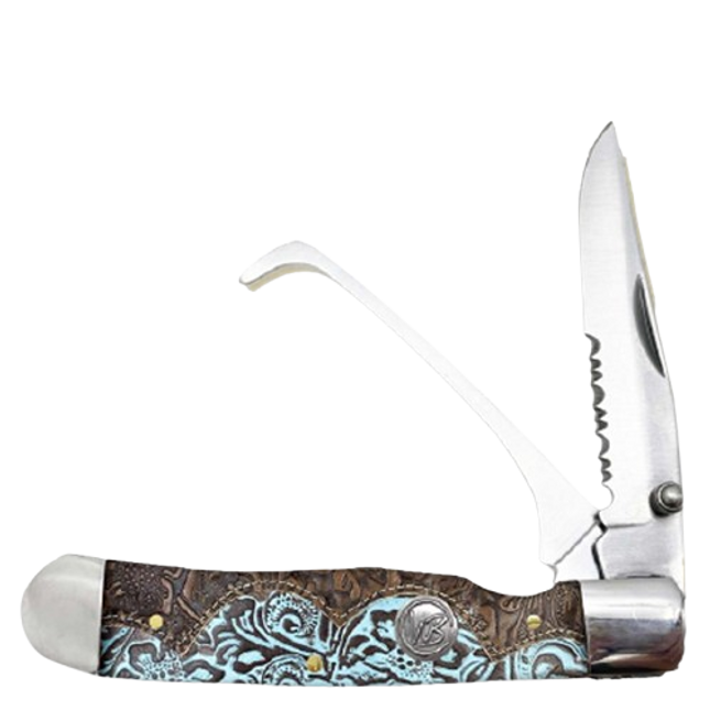 Whiskey Bent Knife Hoofpick Tooled Country