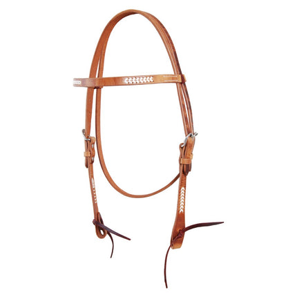 Oxbow Nevada Browband Headstall w/ Rawhide Weaving