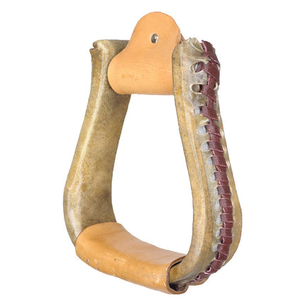 Oxbow Slim Line Rawhide Bell Bottom Stirrup