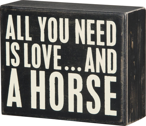 Box Sign A Horse