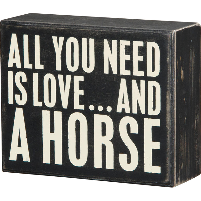 Box Sign A Horse