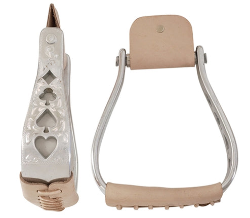 AHE Aluminum Stirrup w/ Card Suite Cut Outs