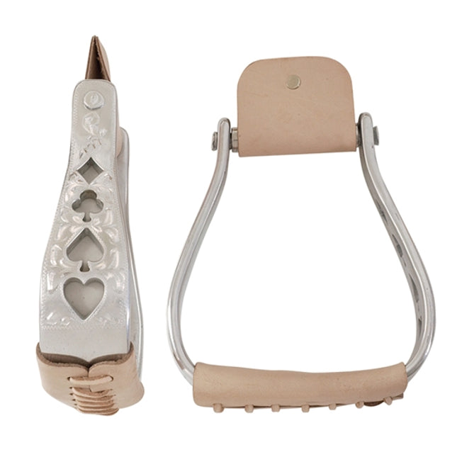 AHE Aluminum Stirrup w/ Card Suite Cut Outs