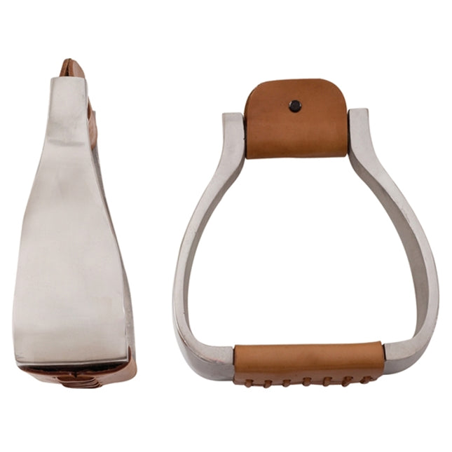 AHE Aluminum Roper Stirrups w/ 2 3/4" Leather