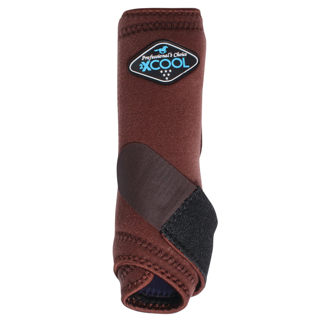 2XCool Sports Medicine Boot Front Chocolate