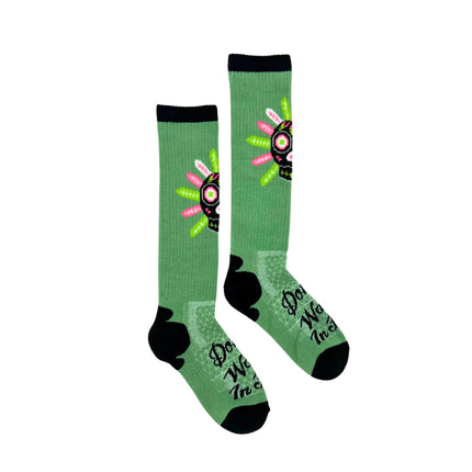 Lucky Chuck Don’t Walk in Fear Sage Performance Boot Socks
