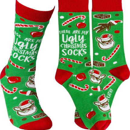 Primitives by Kathy Socks - These Are My Ugly Christmas Socks