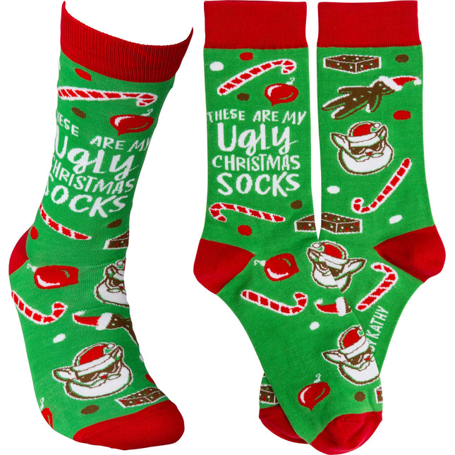 Primitives by Kathy Socks - These Are My Ugly Christmas Socks