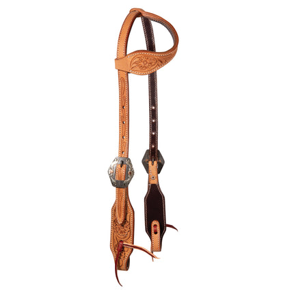 Proffessional's Choice Headstall Floral Roughout Single Ear