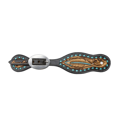 PC Spur Straps Turquoise Feather