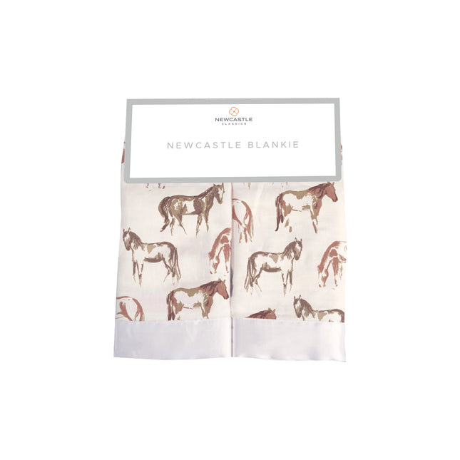 Wild Horse Bamboo Muslin Security Baby Blankie