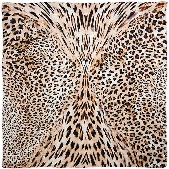 Mini Wild Rag Charmeuse Leopard #5