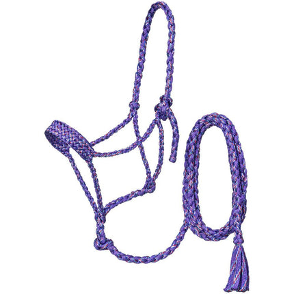 Tough1 Premium Mule Tape Halter with Lead Pony - Purple