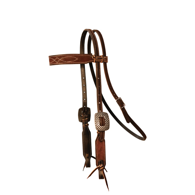PC Gunslinger Browband 5/8" Chocolate Roughout