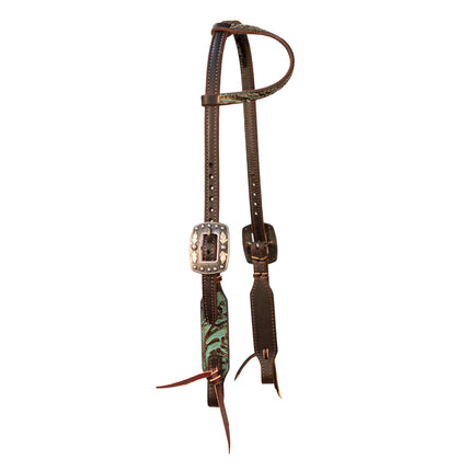 PC Headstall One Ear Taper Copper/Emerald