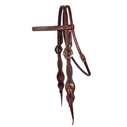 PC Headstall Bison Browband Quick Change