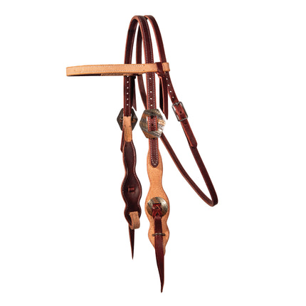 PC Headstall Two Tone Browband Quick Change