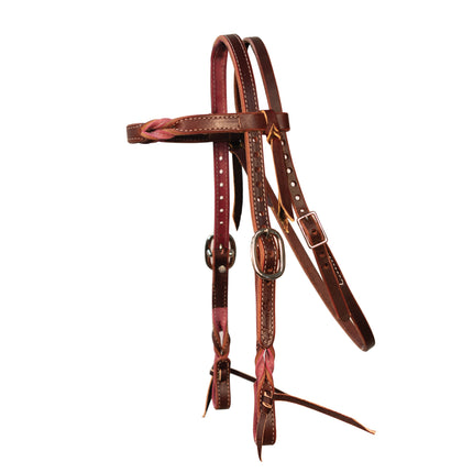 Pony Headstall Browband Orchid/Burgundy