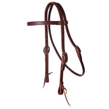 PC Headstall Latigo Cob Browband