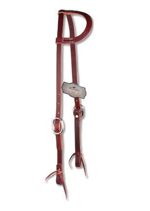 PC Headstall Latigo Single Ear