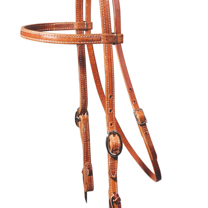 PC Headstall Browband Double & Stitched