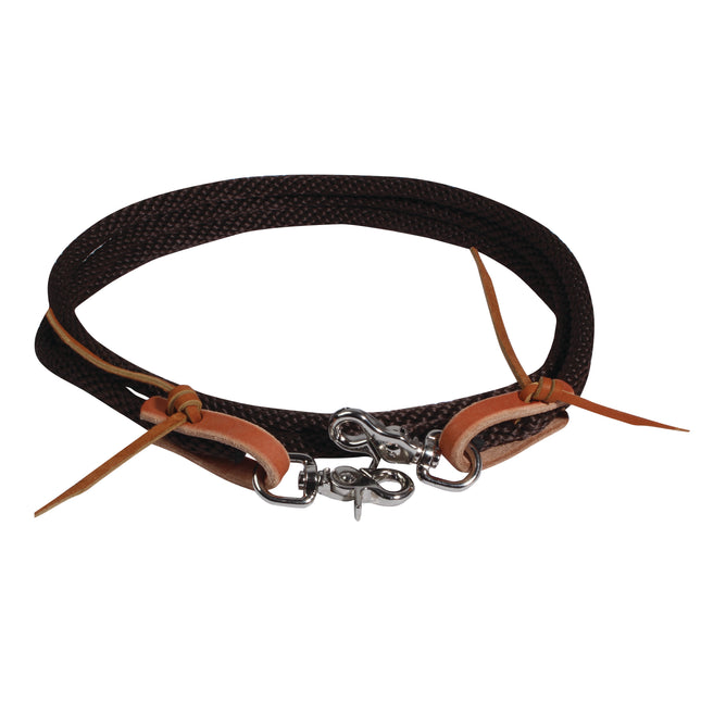 Professional's Choice Braided Roping Rein Chocolate