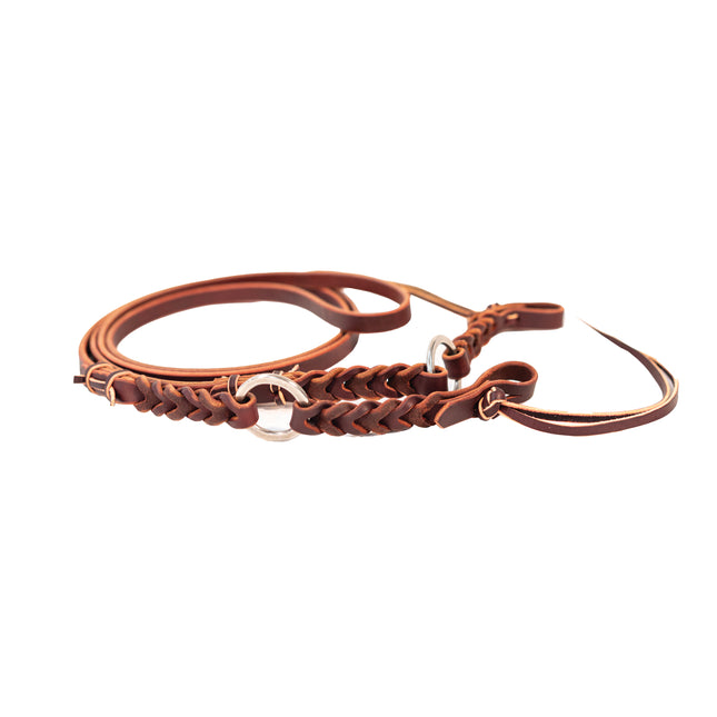 PC Bleeding Heart Ring Roping Reins 1/2"