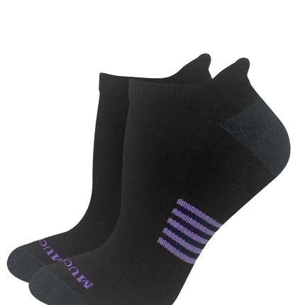 Muck Boot Ladies Ultra-Dri® Heel Tab Ankle Socks 2 Pack Black