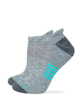 Muck Boot Ladies Ultra-Dri® Heel Tab Ankle Socks 2 Pack Grey