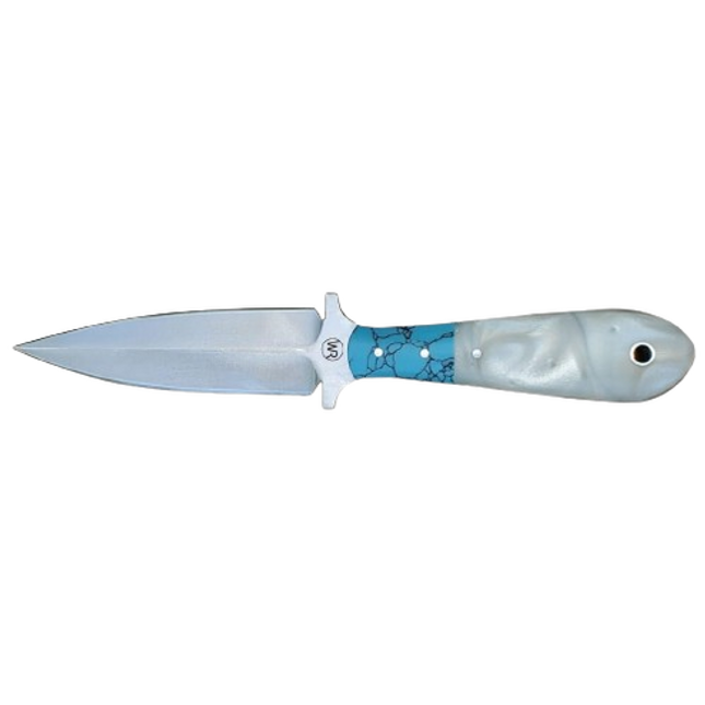 Whiskey Bent Knife Vaquero Dagger Pearl Agate