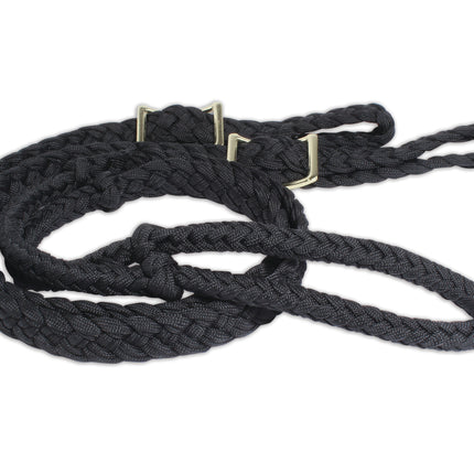 Professional's Choice Braided Barrel Rein Black