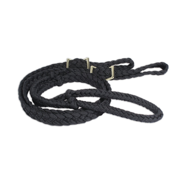 Professional's Choice Braided Barrel Rein Black