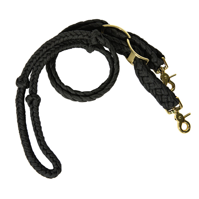 Pony Rein Braided Black