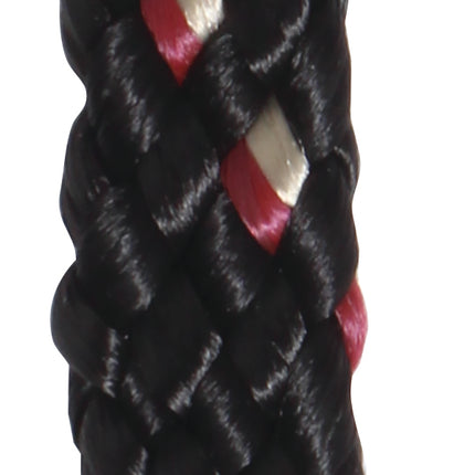 PC Flat Braid Roping Rein Black Wine