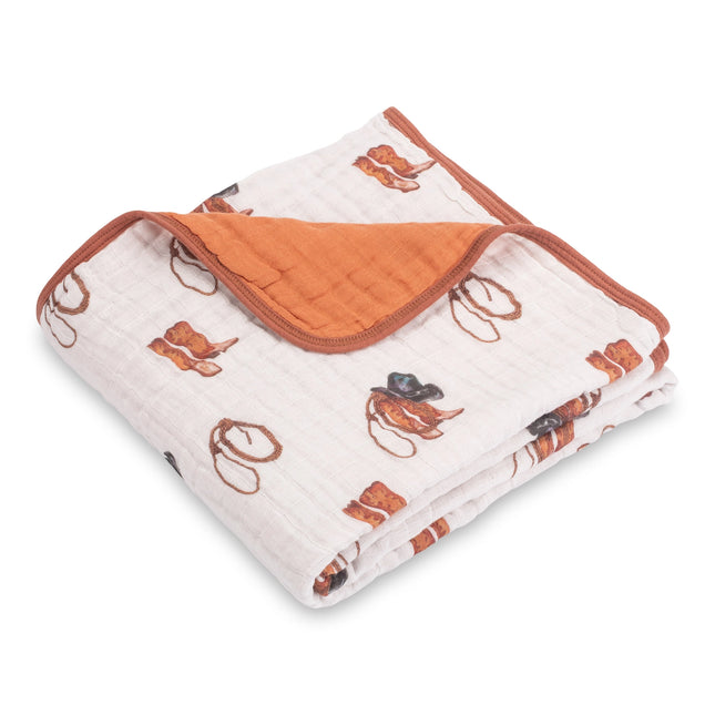 Boots Western Muslin Blanket