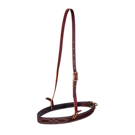 Professional's Choice Noseband Chocolate Roughout Stitched