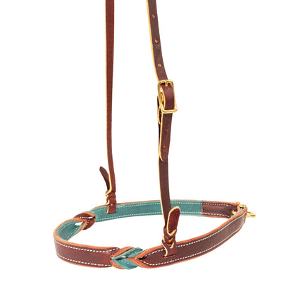 PC Noseband w/ Twist Emerald/Burgundy