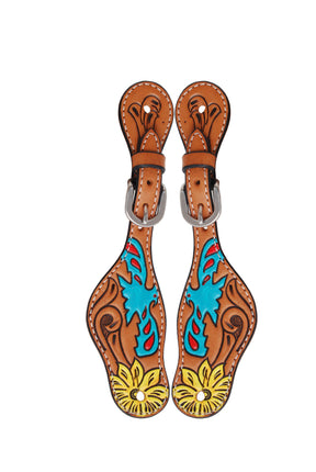 Rafter T Spur Straps Kid Thunder Bird