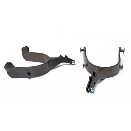 Barstow Draggin' Head Bull Spurs - 26° Turned Down & Twisted 2" Shank