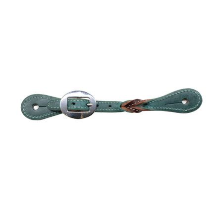 PC Spur Straps w/ Twist Emerald/Burgundy Ladies